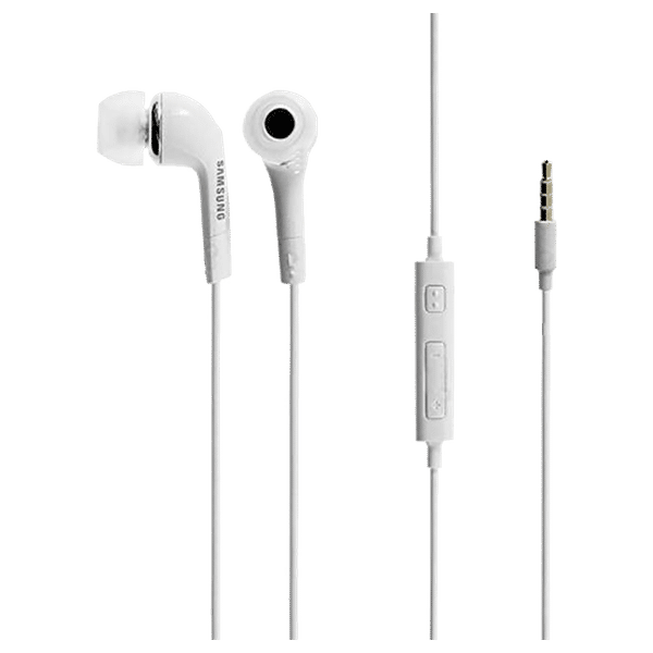 Buy SAMSUNG EHS64AVFWECINU Wired Earphone with Mic In Ear White